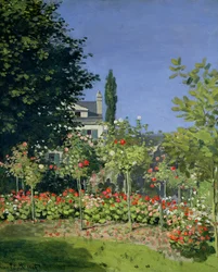 Jardin fleuri à Sainte-Adresse, c.1866